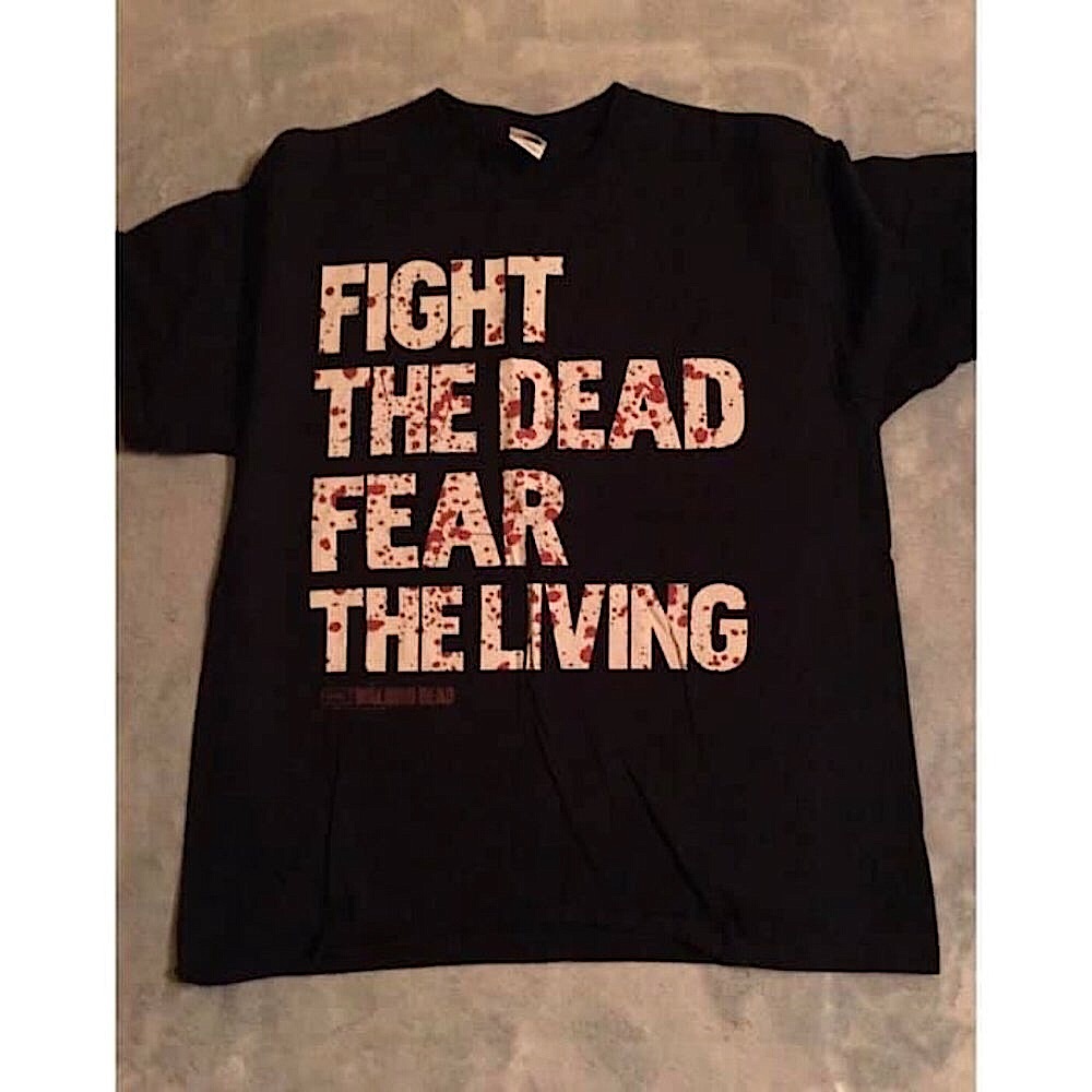 Walking Dead Blood Splatter Tee Shirt …